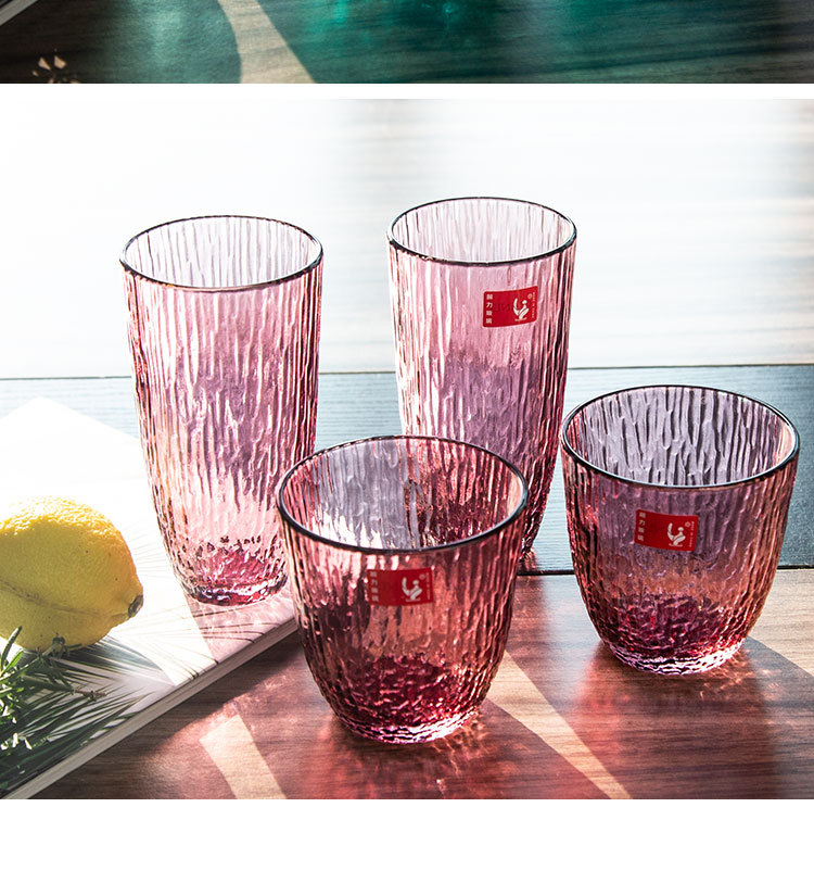 Glass Cup Home Breakfast Cup Japanese Style Hammer Pattern Wine Glass Whiskey Shot Glass Transparent and Creative Beer Steins Glass Cup Home Breakfast Cup Japanese Style Hammer Pattern Wine Glass Whiskey Shot Glass Transparent and Creative Beer Steins