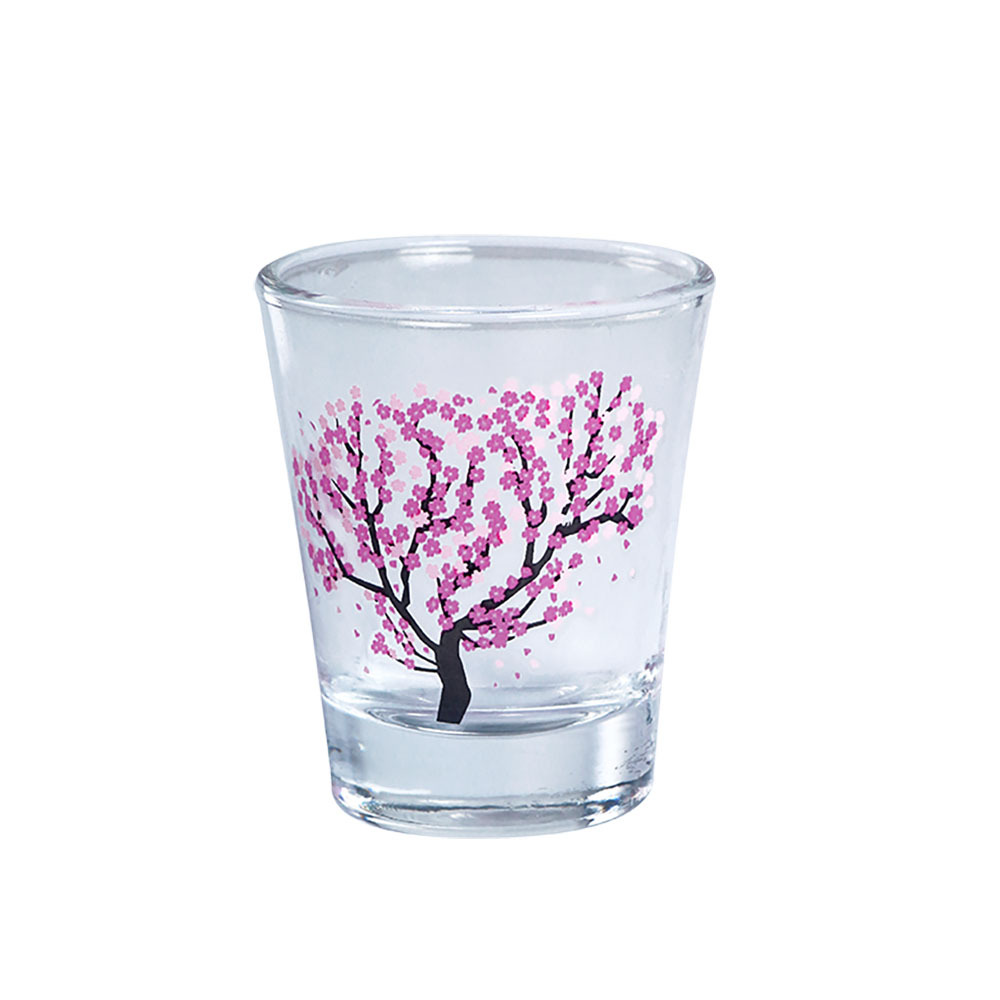 2oz Glass Wine Glass Customization Cartoon Pattern Logo Color Changing White Wine Glass Cold Color Changing Small Glass Cup Manufacturer
