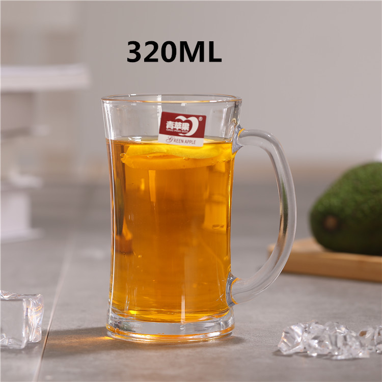 Wholesale Green Apple Glass Cup Gift Cup Beer Handle Cup Ear Cups Pineapple Cup Zb97