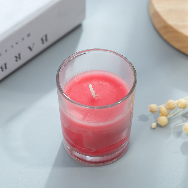 Hot Sale Aromatherapy Candle Glass Cup Smokeless Glass Candle Birthday Show Love Gift Wedding Decoration Wholesale