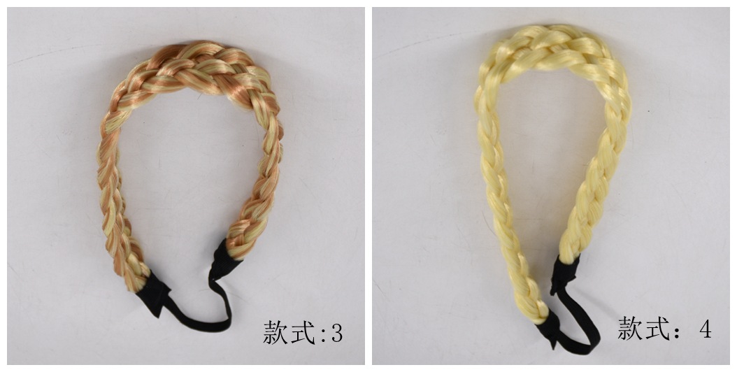 European and American Foreign Trade Five-Strand Braid Factory Wholesale Handmade High-Temperature Fiber Five-Strand False Braids Wig European and American Foreign Trade Five-Strand Braid Factory Wholesale Handmade High-Temperature Fiber Five-Strand False Braids Wig