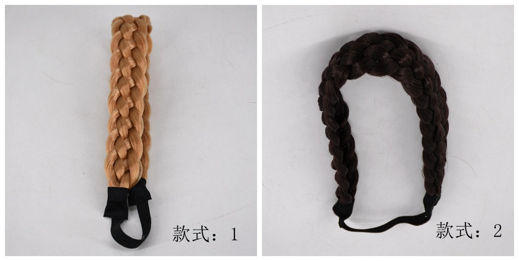 European and American Foreign Trade Five-Strand Braid Factory Wholesale Handmade High-Temperature Fiber Five-Strand False Braids Wig European and American Foreign Trade Five-Strand Braid Factory Wholesale Handmade High-Temperature Fiber Five-Strand False Braids Wig