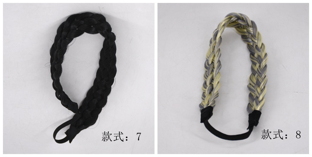 European and American Foreign Trade Five-Strand Braid Factory Wholesale Handmade High-Temperature Fiber Five-Strand False Braids Wig European and American Foreign Trade Five-Strand Braid Factory Wholesale Handmade High-Temperature Fiber Five-Strand False Braids Wig