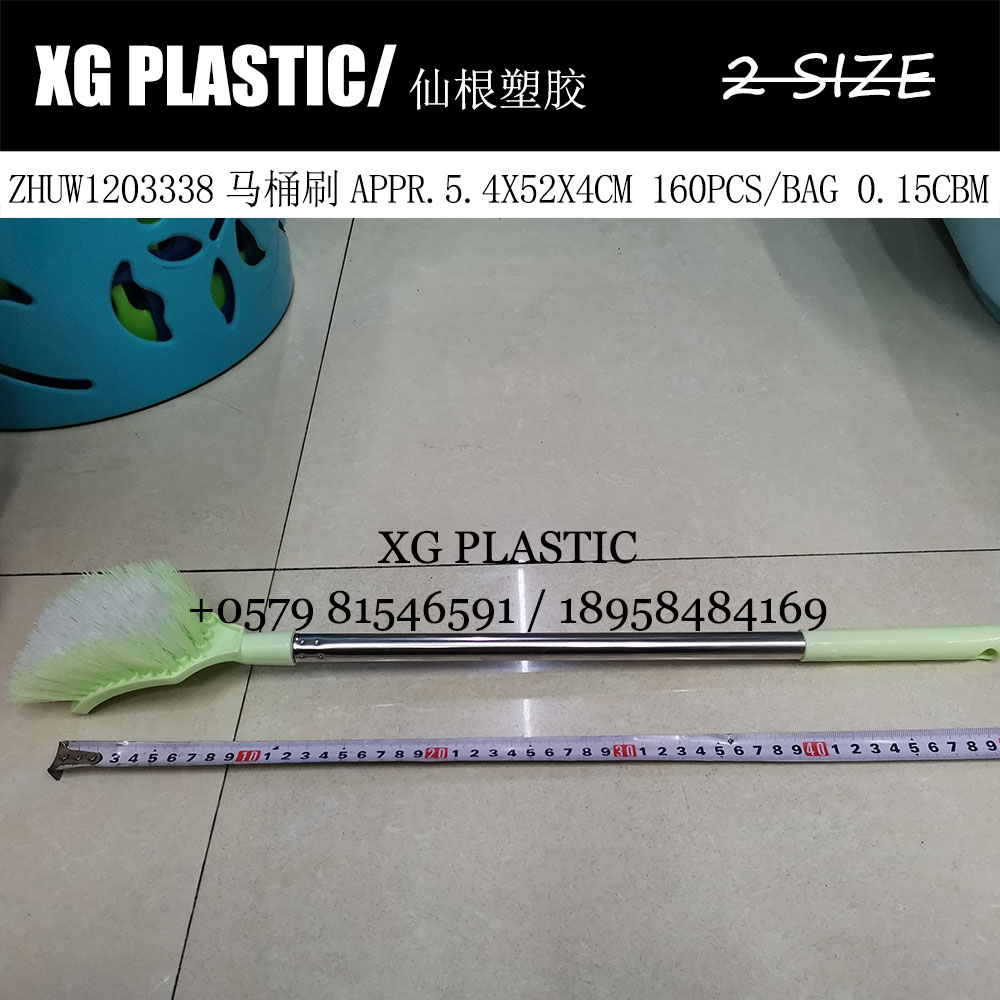 Toilet Brush Stainless Steel Rod Plastic Head Toilet Brush Home Practical Toilet Long Handle Cleaning Brush Hot Sale