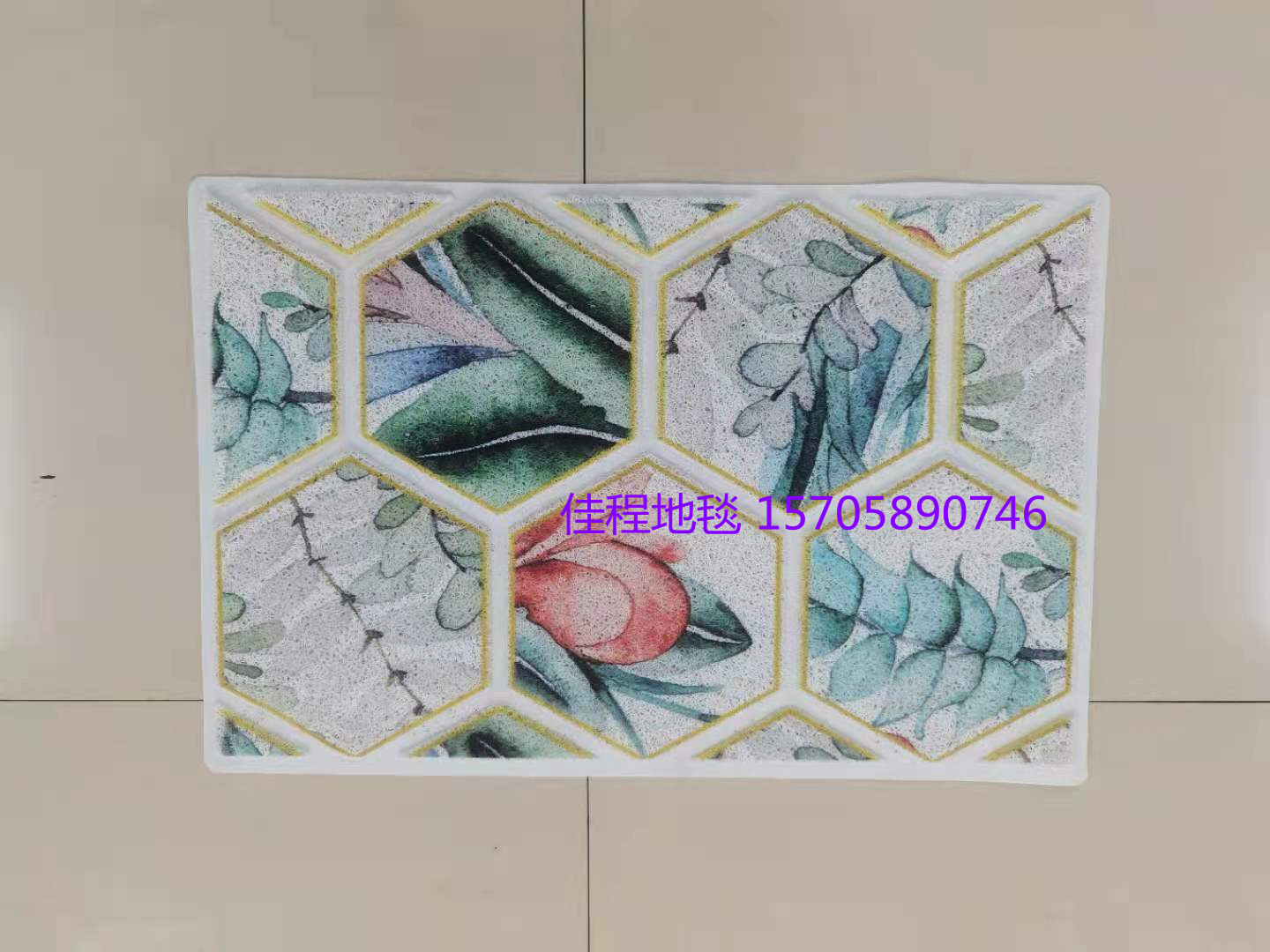 New 3D HD Checkered Three-Dimensional Spray Printing Floor Mat Three-Dimensional Court Printing   Non-Slip Mat