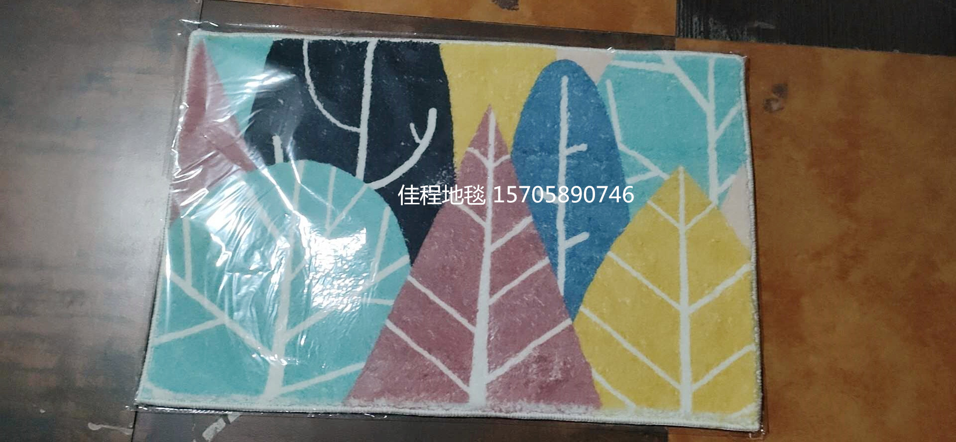 New Cashmere-like Printed Mat Cartoon Animal Mat Velvet Non-Slip Mat Cashmere-like Foot Mat Household Mat