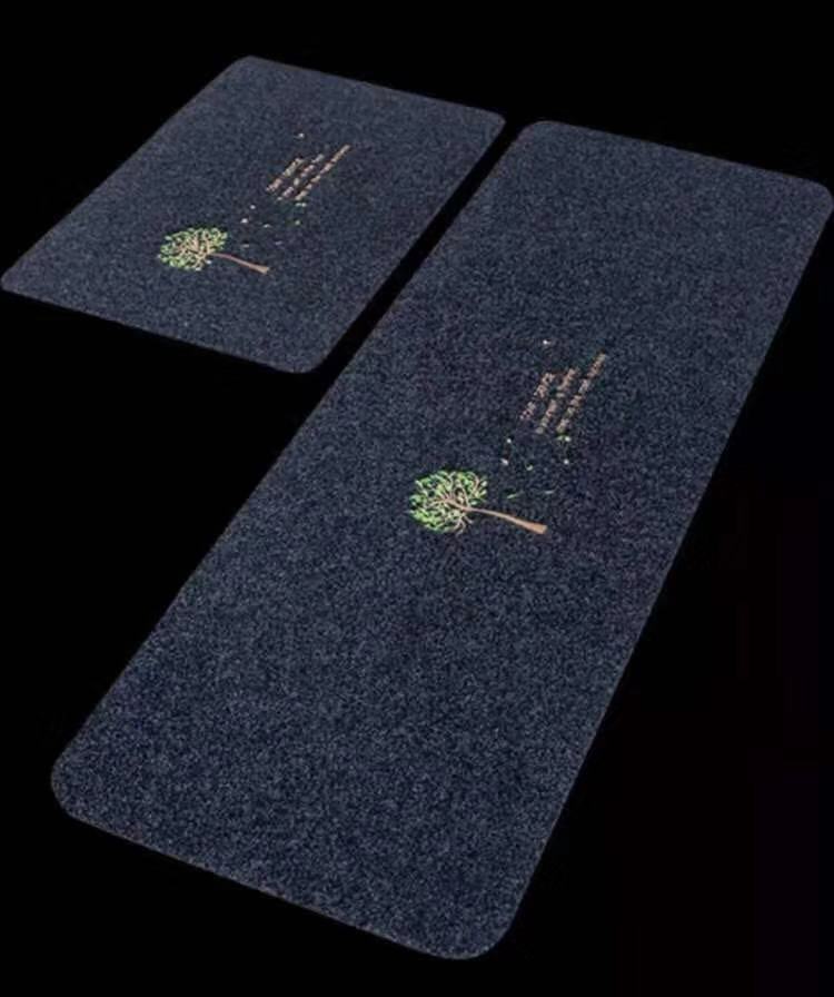 Cheap Embroidered Dirt Trap Mats Kitchen 2-Piece Set Kitchen Pad Carpet Water-Absorbing Non-Slip Mat Combination Pad Cheap Embroidered Dirt Trap Mats Kitchen 2-Piece Set Kitchen Pad Carpet Water-Absorbing Non-Slip Mat Combination Pad