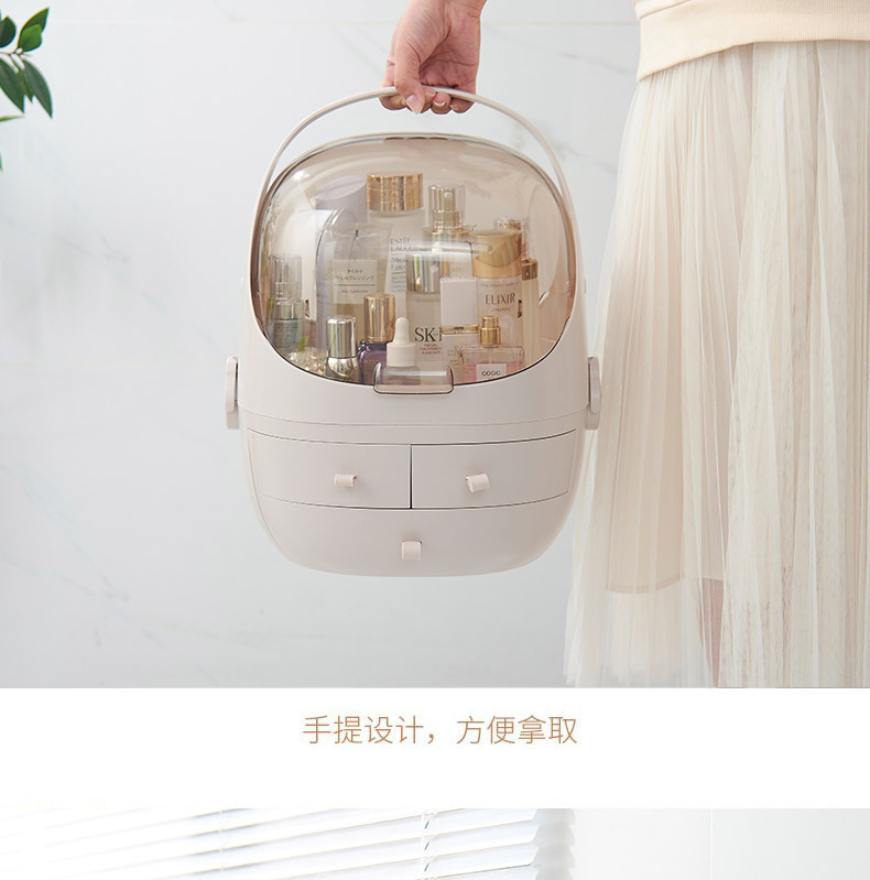 Internet Celebrity Cosmetics Storage Box Drawer Portable Transparent Desktop Skin Care Products Holder Dustproof Cosmetic Box Internet Celebrity Cosmetics Storage Box Drawer Portable Transparent Desktop Skin Care Products Holder Dustproof Cosmetic Box