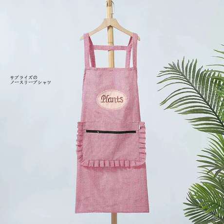 Plant Cotton Apron Kitchen Household Antifouling Strap Apron Apron Work Clothes Sleeveless Apron Factory Direct Sales