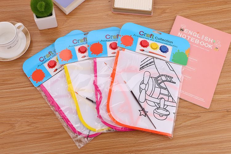 Creative Children's Student Education Color Filling Apron Kindergarten Handmade Color Filling Canvas Washable Canvas Manufacturer Creative Children's Student Education Color Filling Apron Kindergarten Handmade Color Filling Canvas Washable Canvas Manufacturer