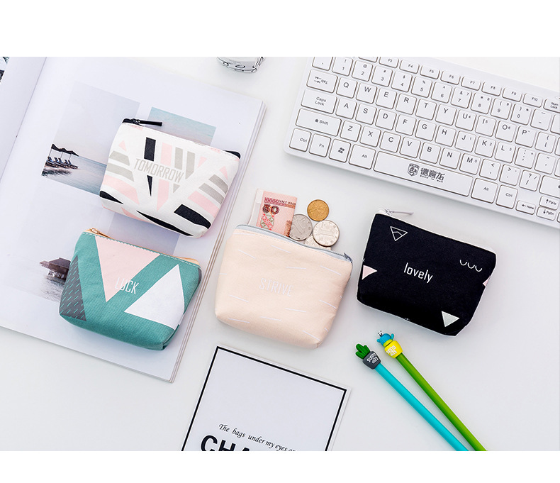 Fashion New Geometric Coin Purse Mini Coin Storage Bag Cute Key Case Fashion New Geometric Coin Purse Mini Coin Storage Bag Cute Key Case