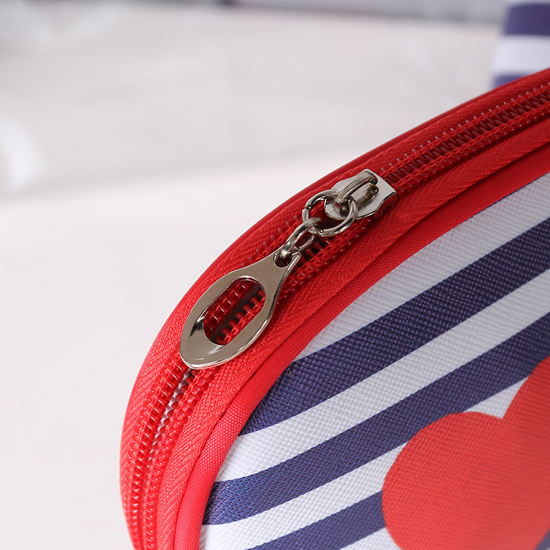 Korean PVC Three-Piece Set Cosmetic Bag Love Striped Women Bag Waterproof Wash Bag Storage Bag Clutch Korean PVC Three-Piece Set Cosmetic Bag Love Striped Women Bag Waterproof Wash Bag Storage Bag Clutch