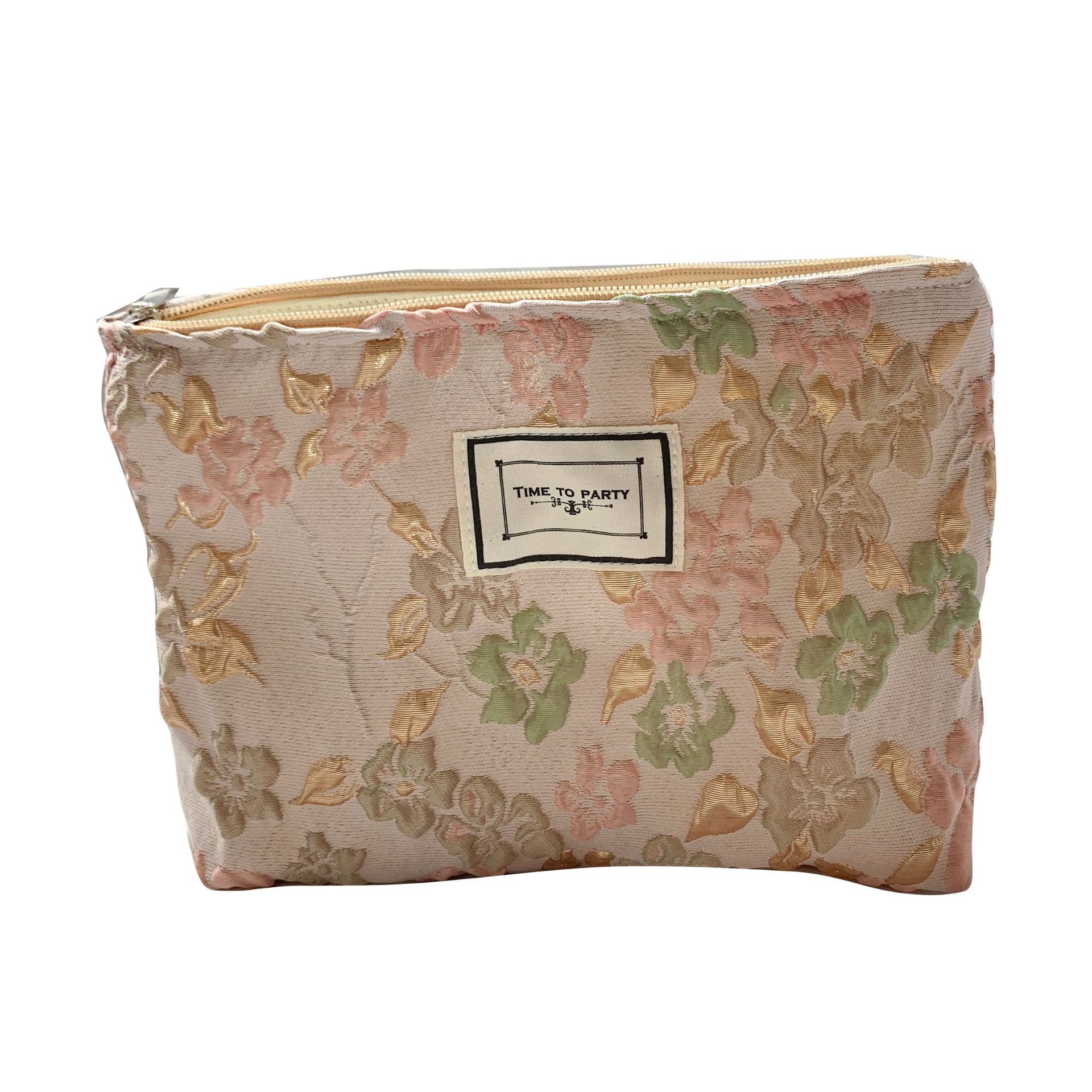 Korean Style Jacquard Clutch Cosmetic Bag Special-Interest Design Skin Care Products Lipstick Storage Bag Travel Portable Women&#039;s Bag