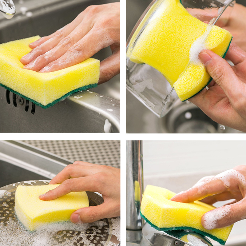 Dish-Washing Sponge Nanometer Sponge Household Cleaning Dish Cloth Mop Brush Bowl Scouring Sponge