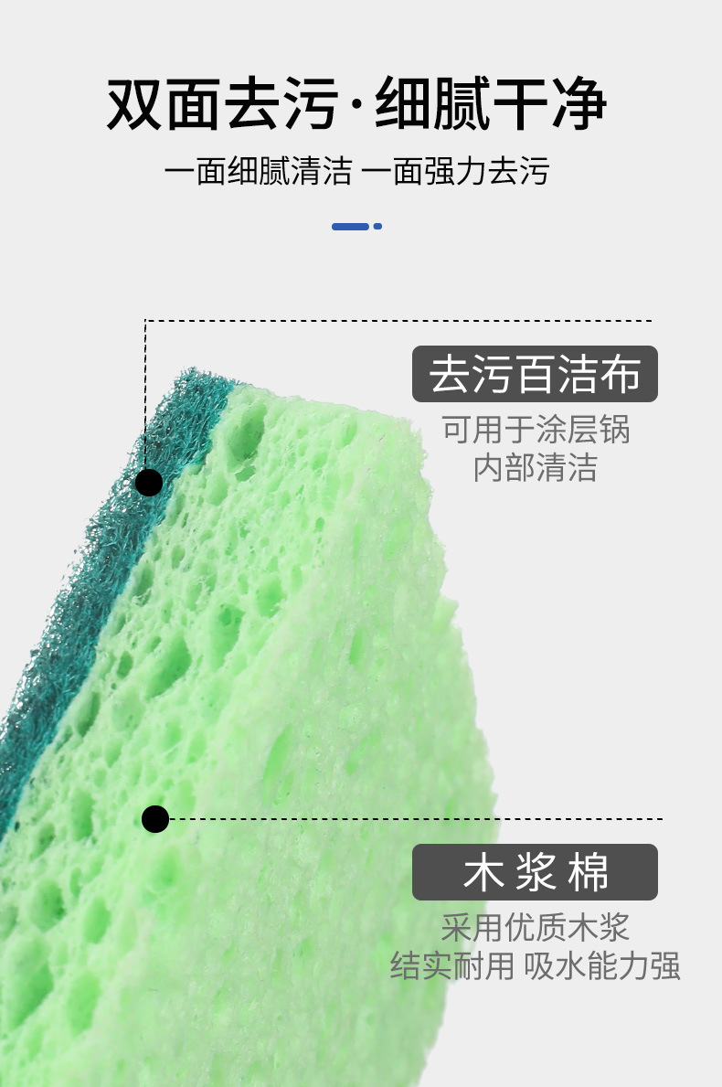 Wood Pulp Sponge Dish-Washing Sponge Wiping Block Double-Sided Hanging Kitchen Cellulose Sponge for Cleaning Scouring Pad Absorbent Cloth Wood Pulp Sponge Dish-Washing Sponge Wiping Block Double-Sided Hanging Kitchen Cellulose Sponge for Cleaning Scouring Pad Absorbent Cloth