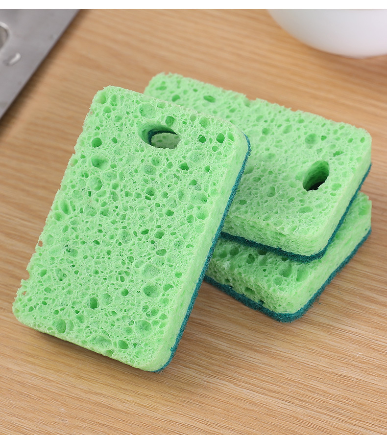 Wood Pulp Sponge Dish-Washing Sponge Wiping Block Double-Sided Hanging Kitchen Cellulose Sponge for Cleaning Scouring Pad Absorbent Cloth Wood Pulp Sponge Dish-Washing Sponge Wiping Block Double-Sided Hanging Kitchen Cellulose Sponge for Cleaning Scouring Pad Absorbent Cloth