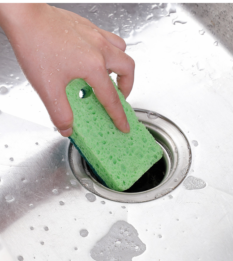 Wood Pulp Sponge Dish-Washing Sponge Wiping Block Double-Sided Hanging Kitchen Cellulose Sponge for Cleaning Scouring Pad Absorbent Cloth Wood Pulp Sponge Dish-Washing Sponge Wiping Block Double-Sided Hanging Kitchen Cellulose Sponge for Cleaning Scouring Pad Absorbent Cloth