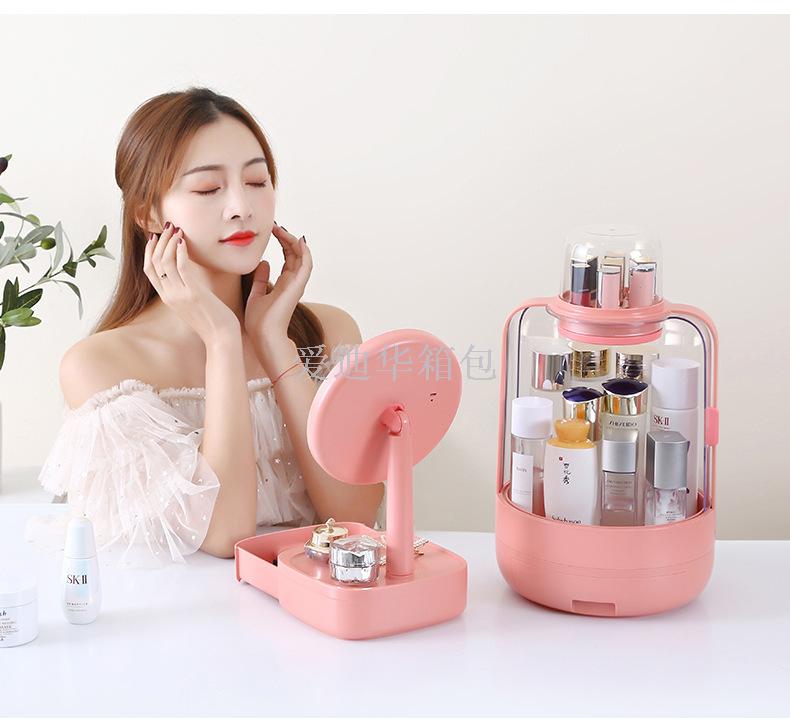 Web celebrity cosmetic receive box shake sound desktop dustproof household lipstick big dresser skin care products shelf Web celebrity cosmetic receive box shake sound desktop dustproof household lipstick big dresser skin care products shelf