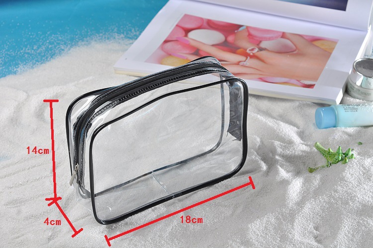 PVC Buggy Bag Storage Bag Washing and Makeup Bag Transparent Three-Piece Set Organizing Bag PVC Three-Piece Set