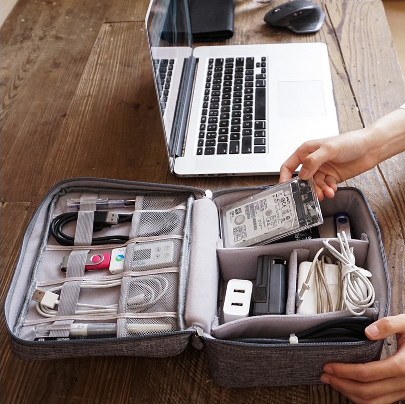 Data Cable Storage Bag Multifunctional Digital Storage Bag U Disk Headset Charger Buggy Bag Protection Box