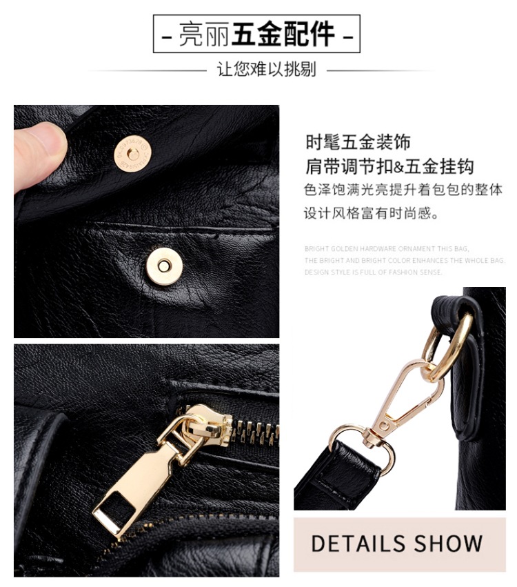 Messenger Bag Handbag Large Capacity Multi-Pocket Shoulder Bag Middle-Aged Mother Bag Storage Bag Messenger Bag Handbag Large Capacity Multi-Pocket Shoulder Bag Middle-Aged Mother Bag Storage Bag