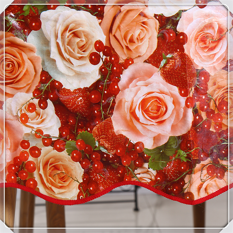 Manufacturers direct PVC non - woven material table cloth washing table cloth waterproof tea table cloth