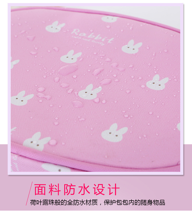 Portable Cosmetic Case Portable Toiletry Bag Cartoon Pictures Waterproof Square Bag Storage Bag Cosmetic Bag