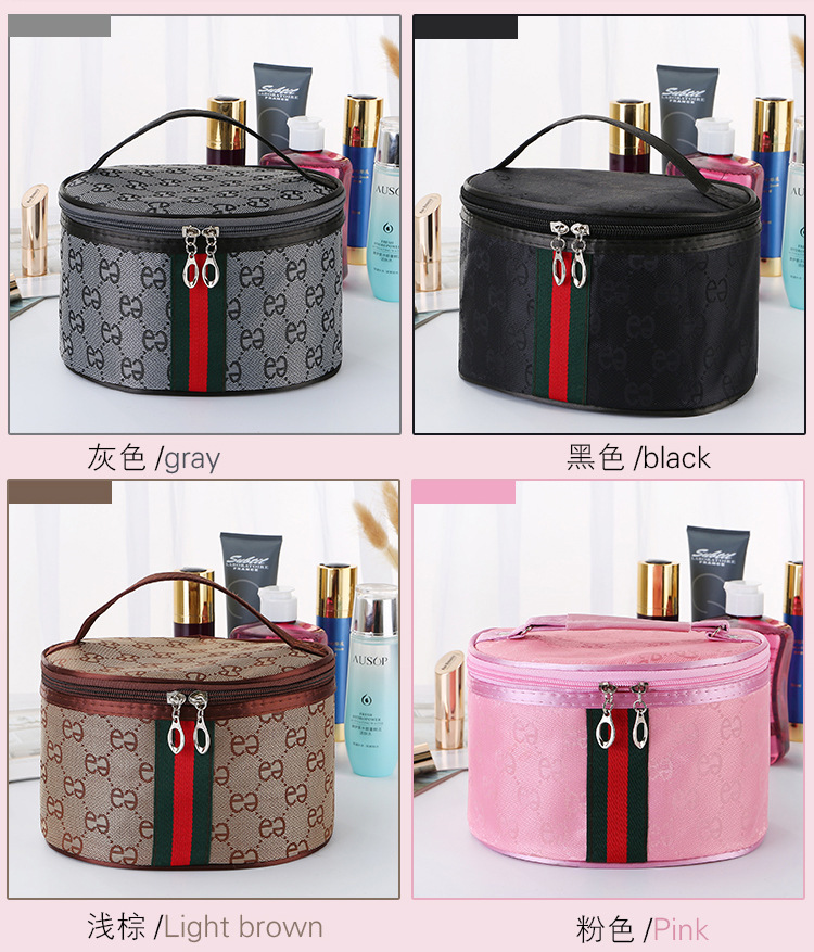 Cross-Border E Lettered Make-up Bag Storage Bag Portable Cosmetic Case Portable Toiletry Bag