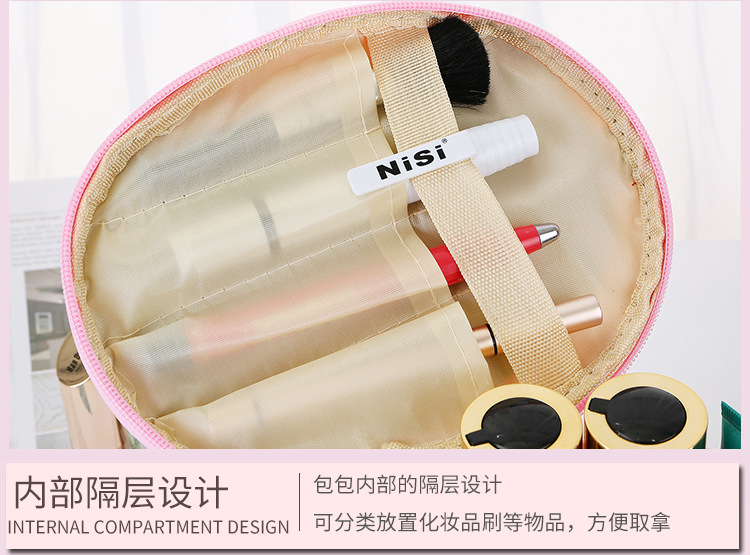 Cross-Border E Lettered Make-up Bag Storage Bag Portable Cosmetic Case Portable Toiletry Bag