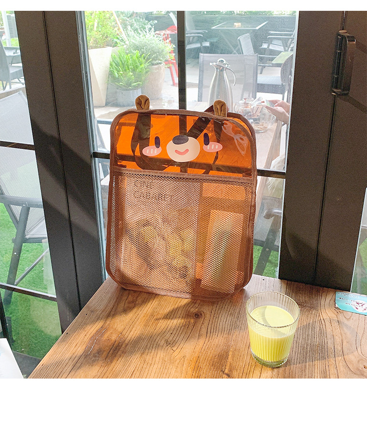 Mesh Cosmetic Bag Simple and Portable Storage Bag Large Capacity Outdoor Beach Bag Shoulder Bag
