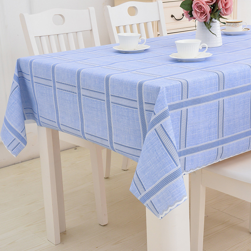 Rural table cloth, water, oil, heat, non - washing tablecloth PVC plastic tablecloth dining room rectangular tea table mat