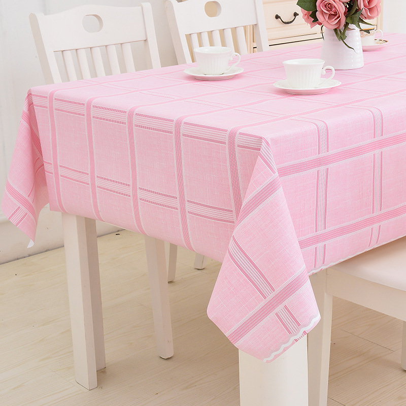 Rural table cloth, water, oil, heat, non - washing tablecloth PVC plastic tablecloth dining room rectangular tea table mat