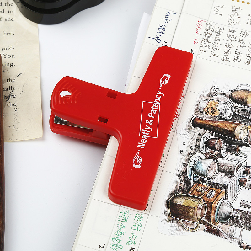 New Color Retro Plastic Clip Notebook Ticket Clips Storage Neat and Clean Hand Account Clip