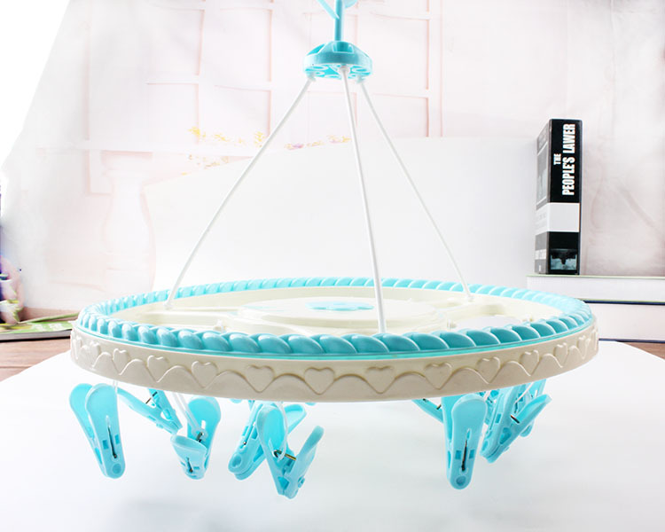 18 PCs Drying round Clothes Hanger with Clips round Drying Clip Socks Rack Plastic Clip Drying Socks Clip 18 PCs Drying round Clothes Hanger with Clips round Drying Clip Socks Rack Plastic Clip Drying Socks Clip