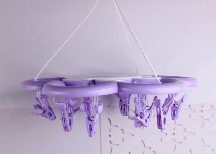 18 PCs Drying round Clothes Hanger with Clips round Drying Clip Socks Rack Plastic Clip Drying Socks Clip 18 PCs Drying round Clothes Hanger with Clips round Drying Clip Socks Rack Plastic Clip Drying Socks Clip