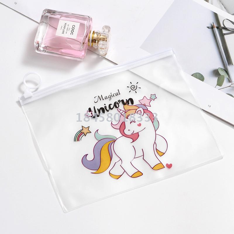 PVC flexible packaging pull edge bag plastic clip chain self-sealing bag file bag cosmetic bag wash bag stock PVC flexible packaging pull edge bag plastic clip chain self-sealing bag file bag cosmetic bag wash bag stock