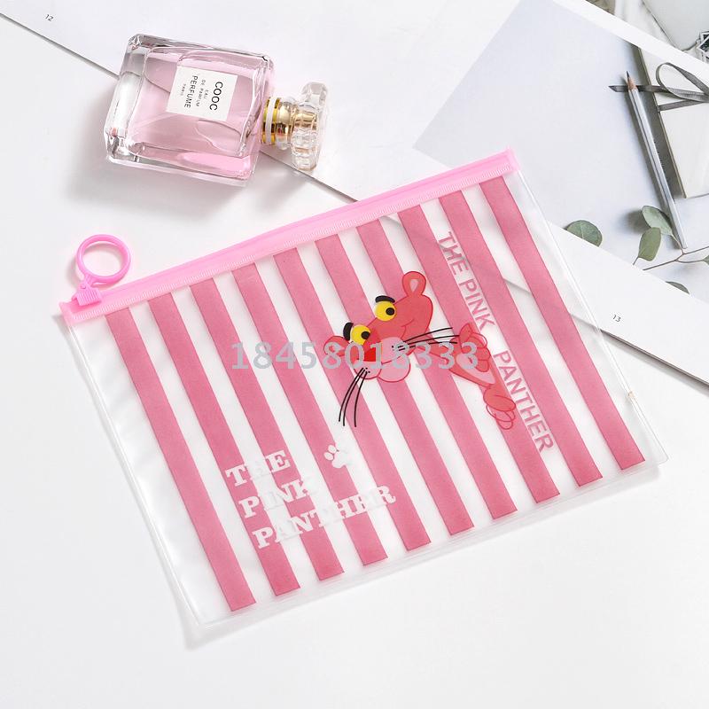PVC flexible packaging pull edge bag plastic clip chain self-sealing bag file bag cosmetic bag wash bag stock PVC flexible packaging pull edge bag plastic clip chain self-sealing bag file bag cosmetic bag wash bag stock