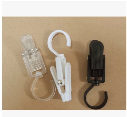 Large Curtain Clip White Transparent Black Curtain Clip Boots Clip Hook Plastic Clip Big Clip