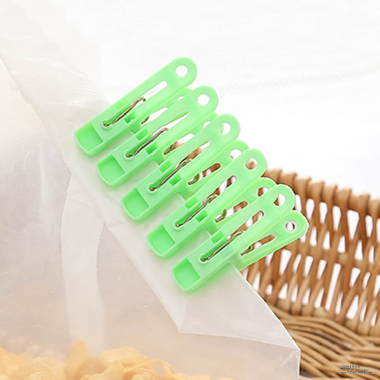 Solid Color Windproof Clothespin Spring Plastic Clip Clothes Pin 20 Pieces a Pack Clip