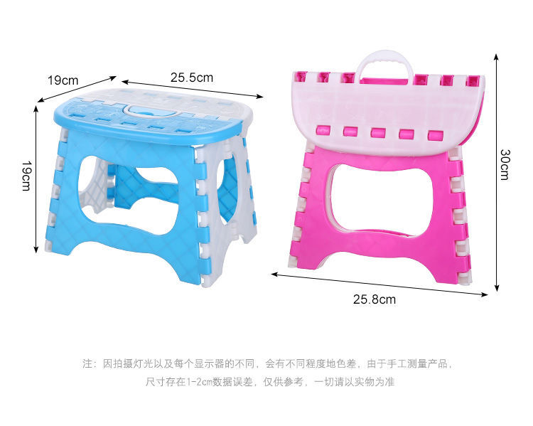 Thickened Fold Folding Stool Plastic Portable Outdoor Folding Stool Chair Children Can Folding Stool Small Bench Low Stool