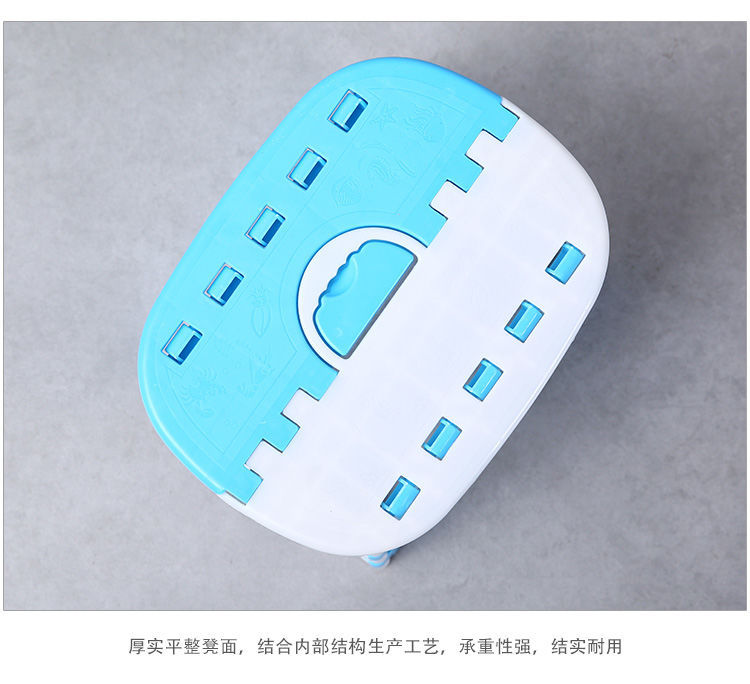 Thickened Fold Folding Stool Plastic Portable Outdoor Folding Stool Chair Children Can Folding Stool Small Bench Low Stool