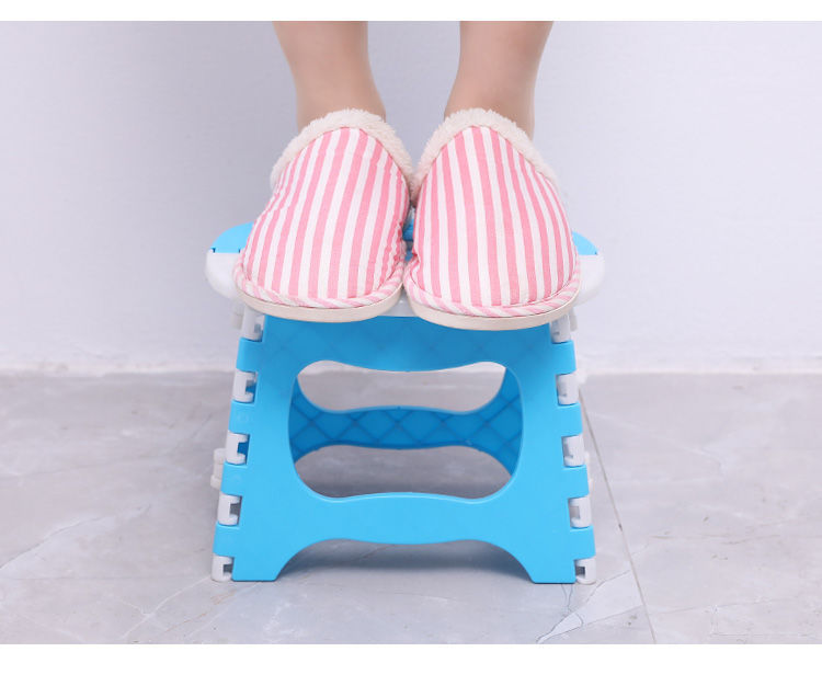 Thickened Fold Folding Stool Plastic Portable Outdoor Folding Stool Chair Children Can Folding Stool Small Bench Low Stool
