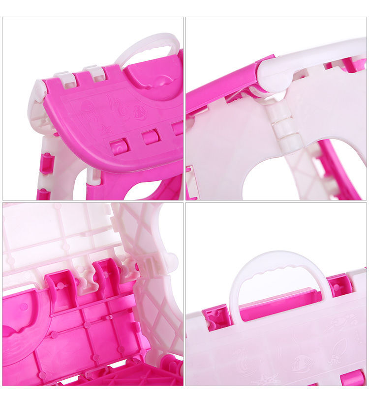 Thickened Fold Folding Stool Plastic Portable Outdoor Folding Stool Chair Children Can Folding Stool Small Bench Low Stool