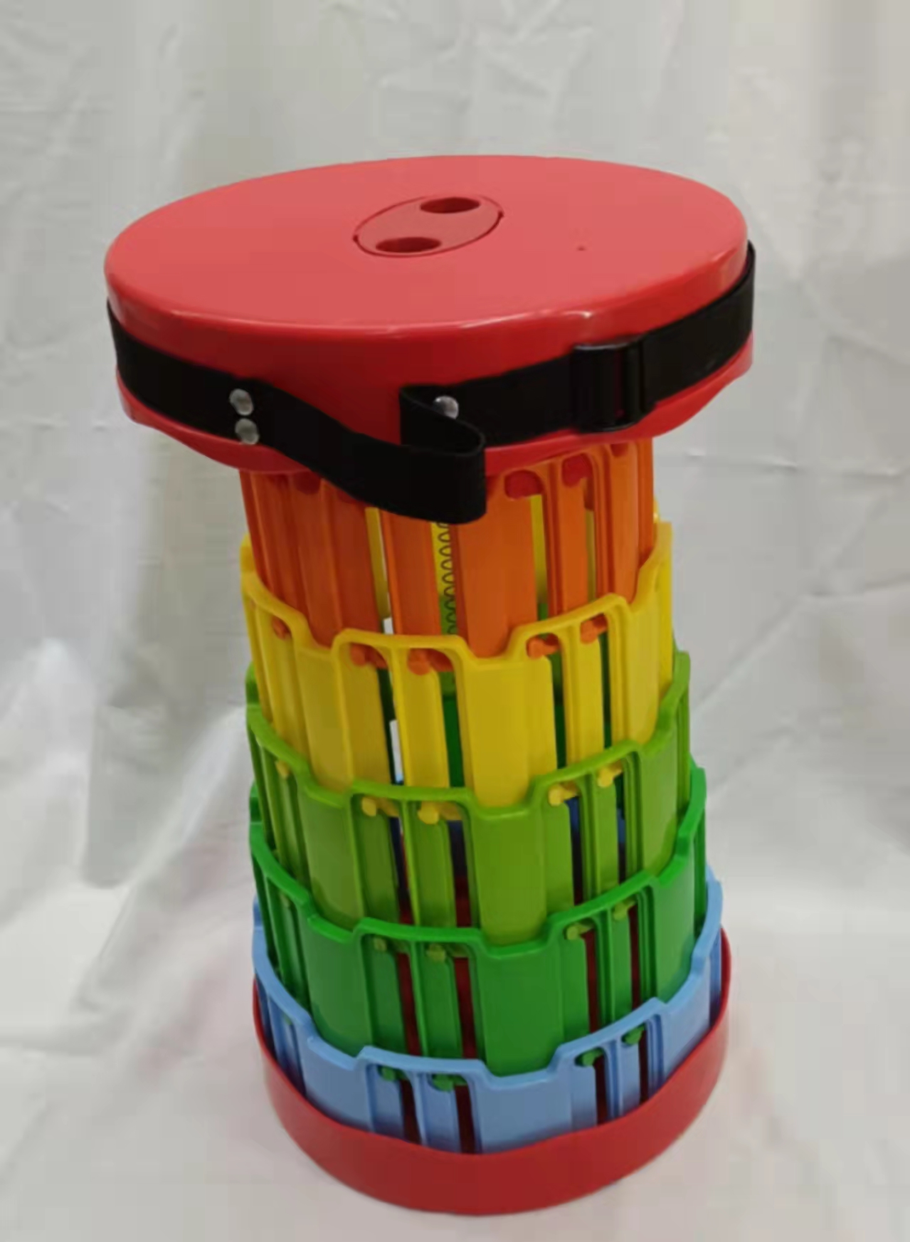 Portable Travel Adjustable Telescopic Stool Internet Celebrity Shrink Seat Folding Stool