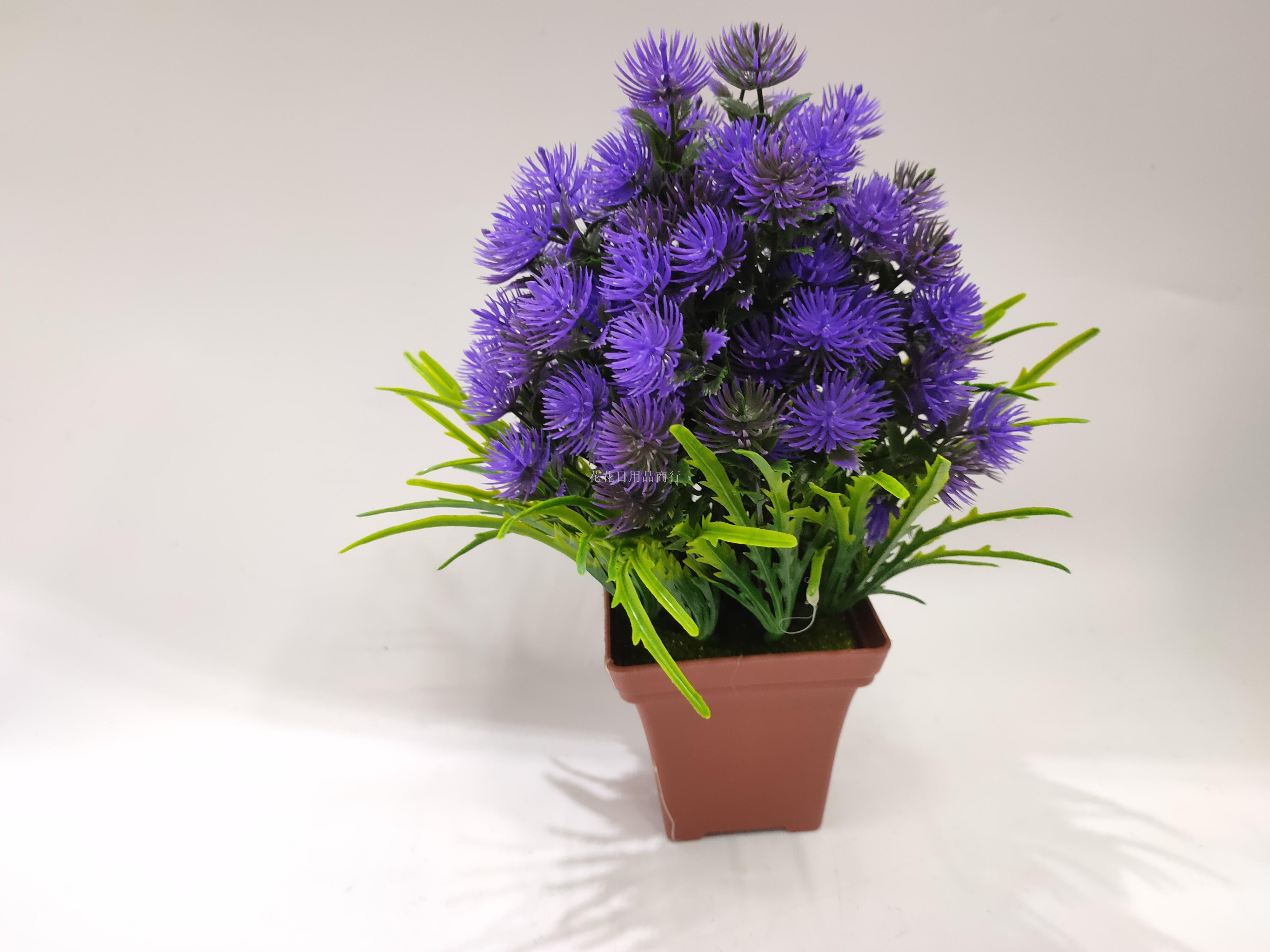 Artificial flower false flower coffee color plastic basin color green plant decorates sitting room bedroom table Artificial flower false flower coffee color plastic basin color green plant decorates sitting room bedroom table
