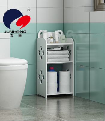Toilet Storage Rack Wall-Mounted Punch-Free Toilet Wash Basin Floor Toilet Side Cabinet Triangle Bathroom Storage Rack