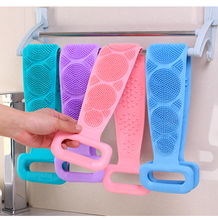 Bath Towel Bath Towel Yellow Background with Florals Massage Bath Brush Easy to Clean Back Rub Soft Rubber Shower Strip Stall Supply
