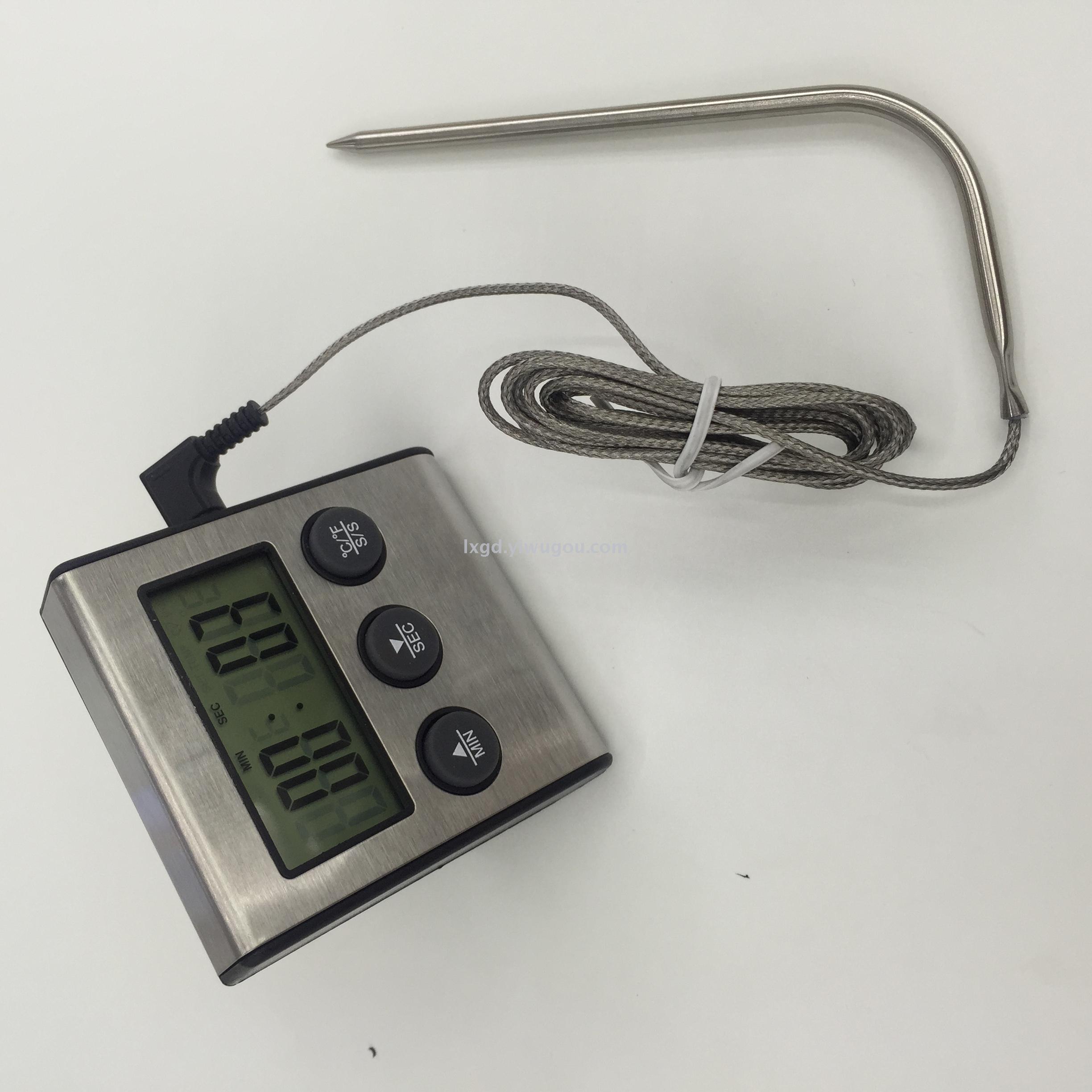 Tp700 Multifunctional Food Thermometer Probe Thermometer Barbecue Grill Thermometer Timer Alarm Function