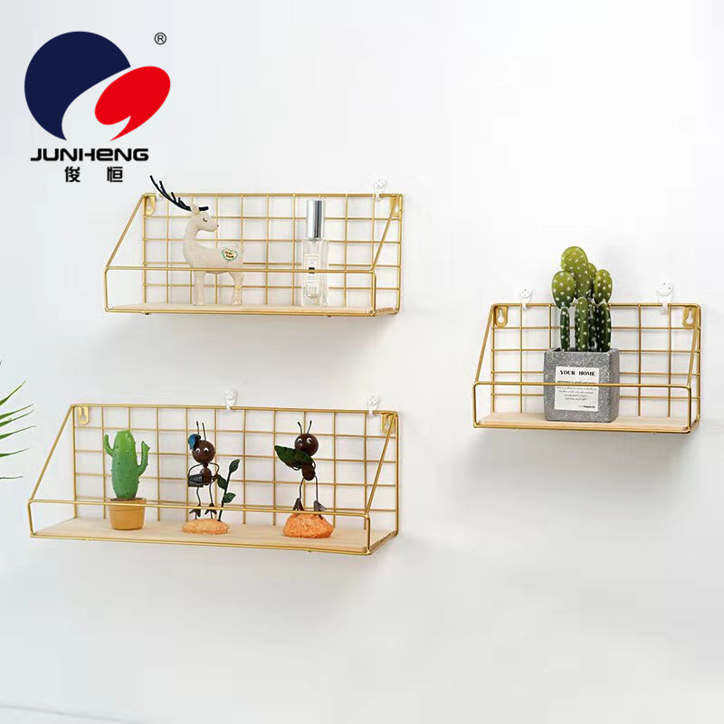 Punch-Free Wall Storage Rack Bedside Bedroom Wall-Mounted Basket Kitchen Bathroom Wall Artifact Storage Rack