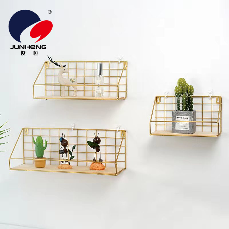 Punch-Free Wall Storage Rack Bedside Bedroom Wall-Mounted Basket Kitchen Bathroom Wall Artifact Storage Rack